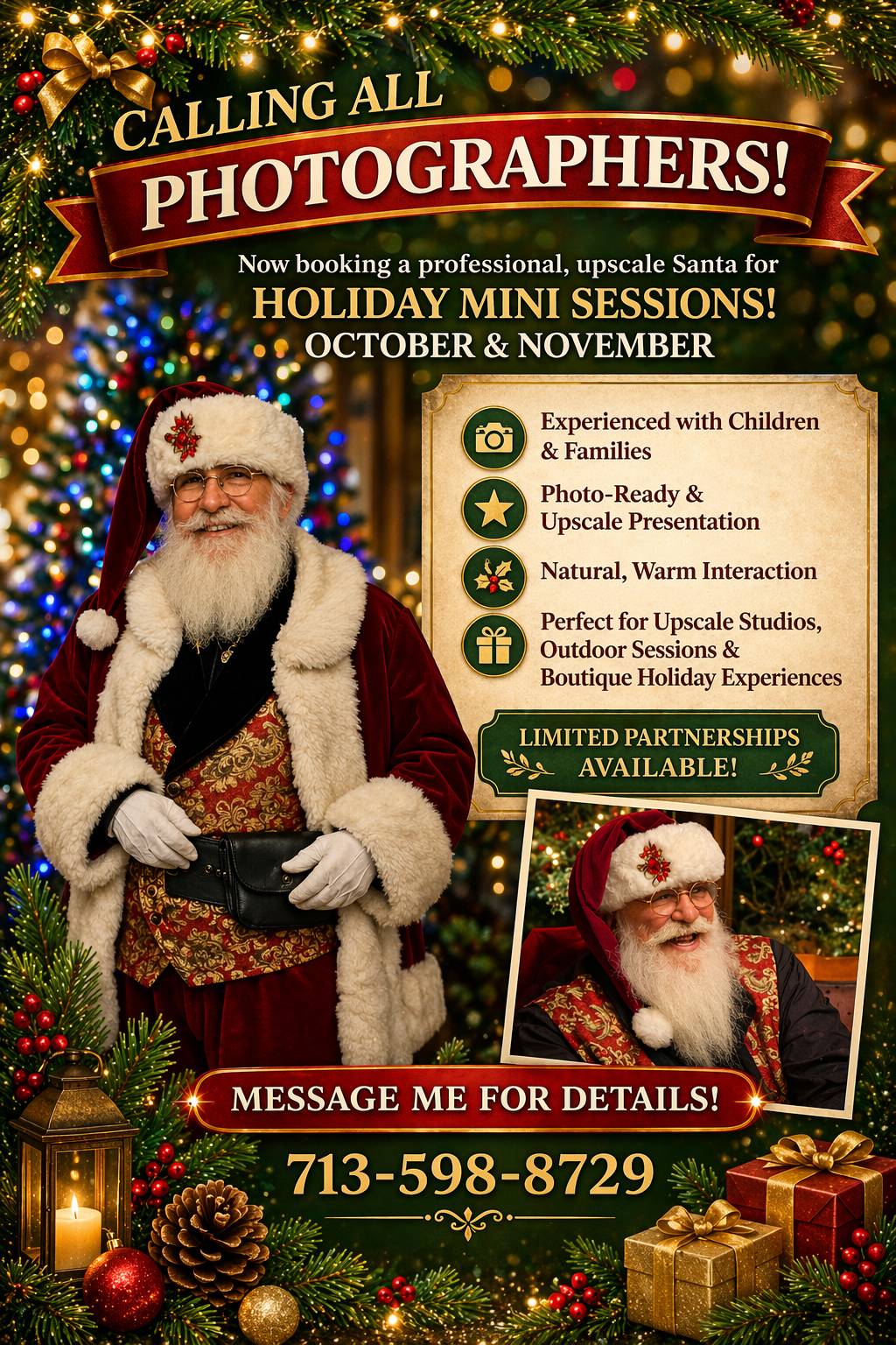 Calling all photographers - Classic Santa Experience