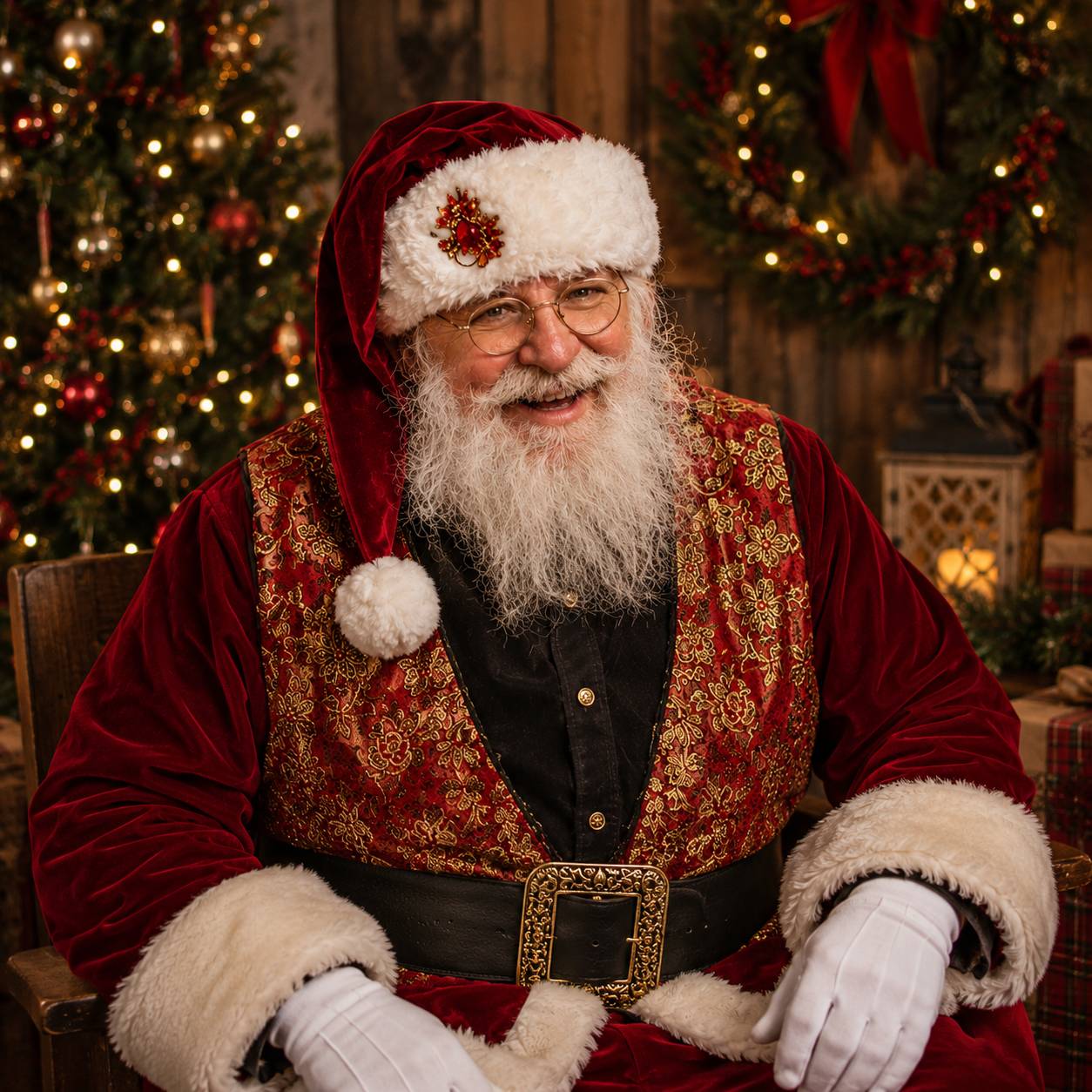 Classic Santa portrait session